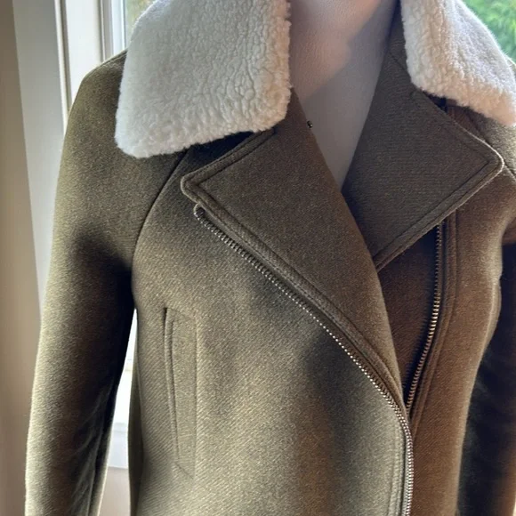 Madewell Eldridge Zip Coat in Insulexe Fabric size XS NWOT - Picture 5 of 16